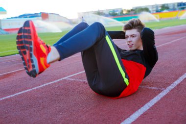 Bir egzersiz eğitim genç atlet