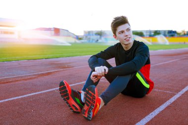 Bir egzersiz eğitim genç atlet