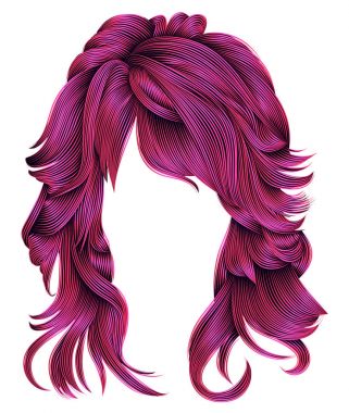 .beauty moda trendy kadın uzun tüyleri parlak pembe renk. Re
