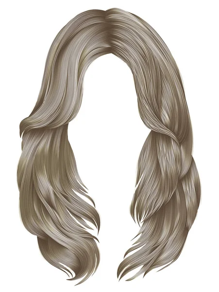  trendy kadın uzun kıllar sarı renkler. Güzellik moda. gerçekçiliğe ilişkin