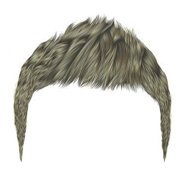 trendy adam kıllar. sarı renk. Güzellik tarzı .gerçekçi 3d .