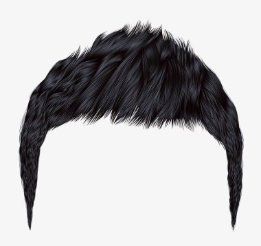 trendy adam hairs.brunette siyah color.beauty style.realistic 3d.