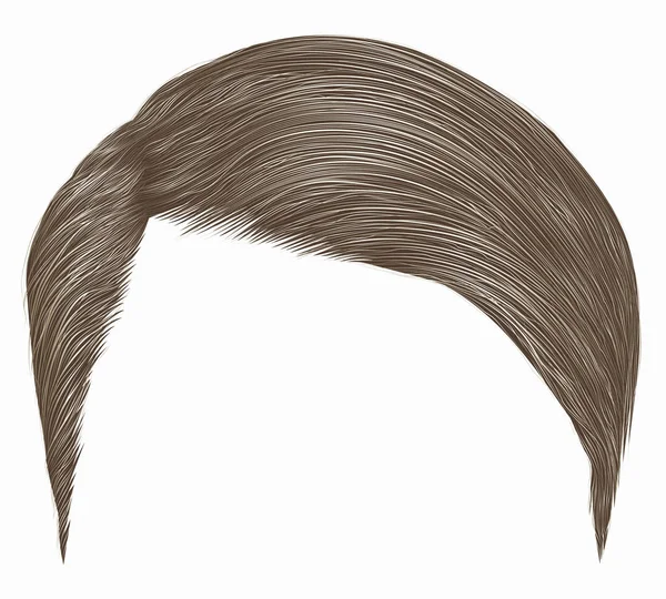 Hombre de moda hairs.brown, rubia color.beauty style.realistic 3d  . — Vector de stock