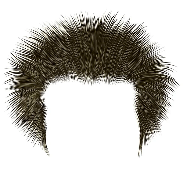 trendy shaggy adam tüyleri siyah colour.beauty style.high saç şekillendirme .