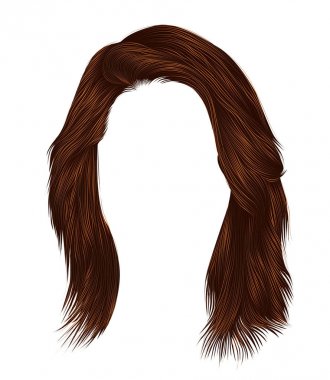 trendy womanred Kızıl kızıl renk. kıllar kare saçak ile 