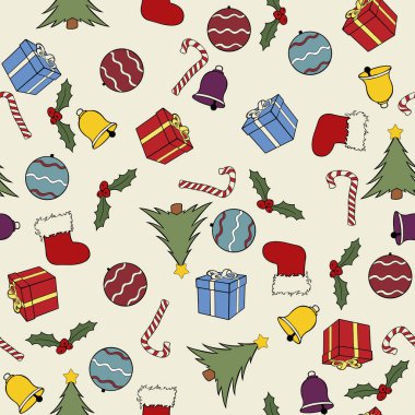 Dikişsiz Noel arka plan 