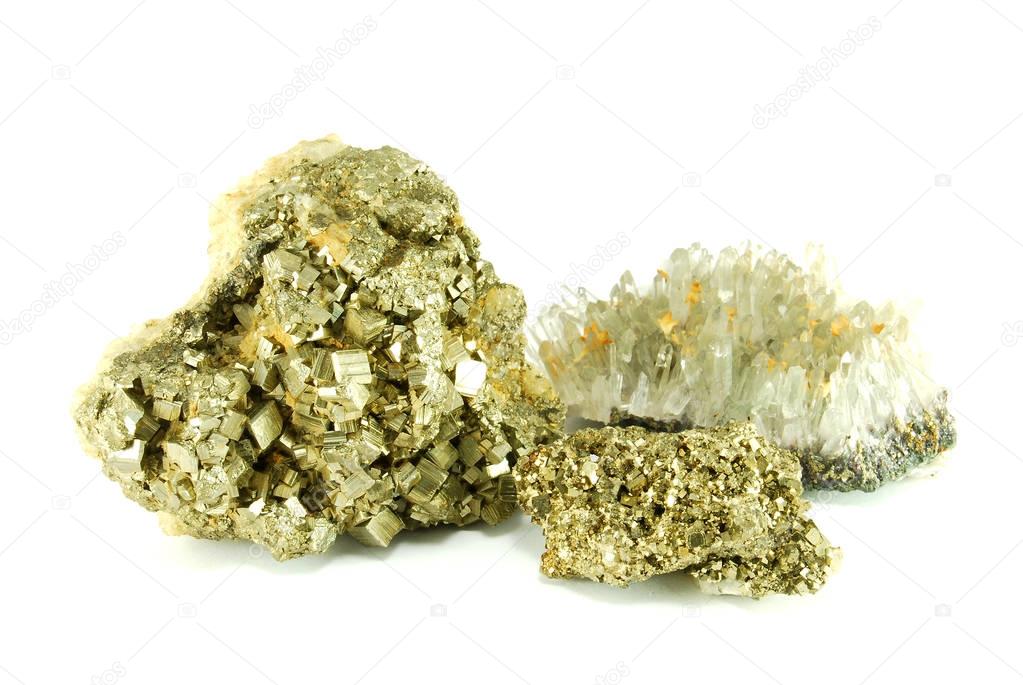 Different minerals and crystals