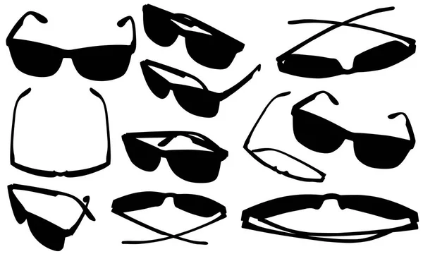 Ensemble de lunettes différentes — Image vectorielle
