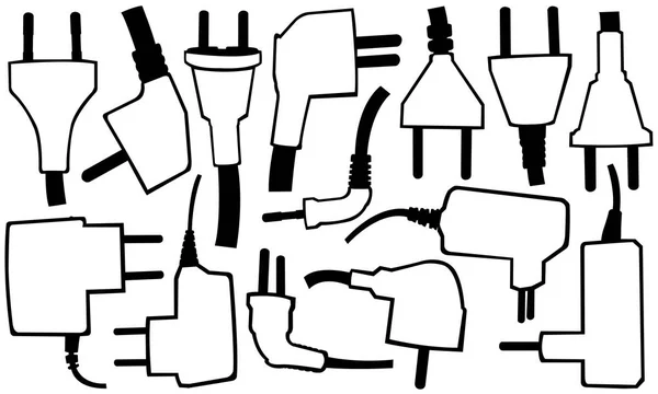 Ensemble de différentes fiches — Image vectorielle