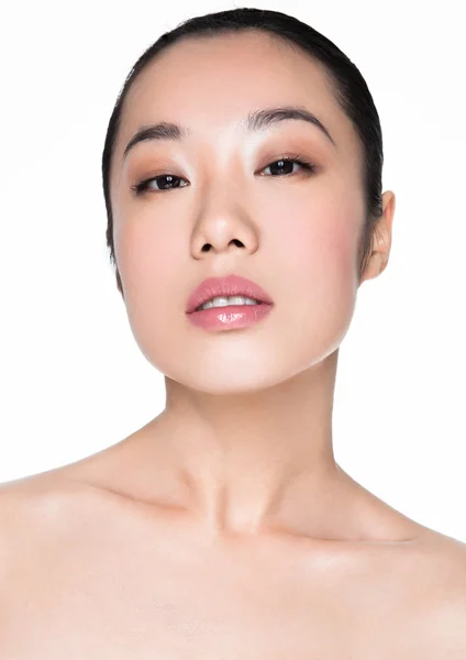 Beleza mulher asiática saudável maquiagem cosmética retrato — Fotografia de Stock