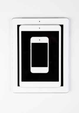 Farklı Grafik tabletler ve cep telefonu