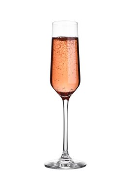 Pembe Gül şampanya kabarcıklar beyaz ile