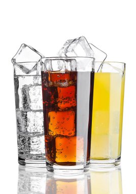Buzlu cola portakallı soda limonata