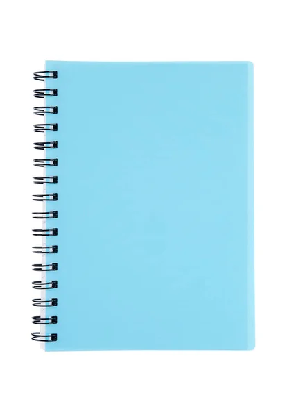 Tom cyan blå anteckningsbok för office — Stockfoto