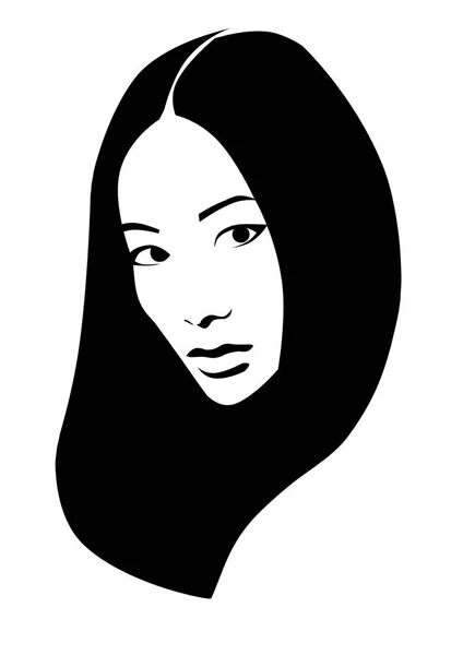 Schoonheid mode vrouw make-up portret zwarte inkt — Stockfoto