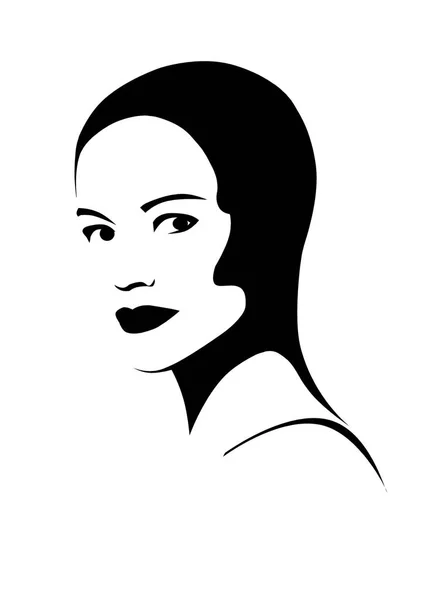Belleza moda mujer maquillaje retrato negro tinta — Foto de Stock