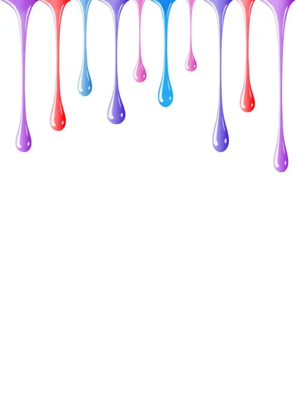 Nail polish liquid drops splash paint on white — Stock Photo, Image