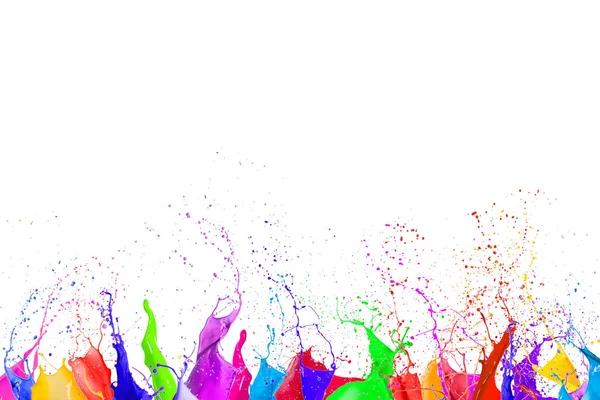 Színes folyékony festéket vízcseppek különböző színek Jogdíjmentes Stock Fotók