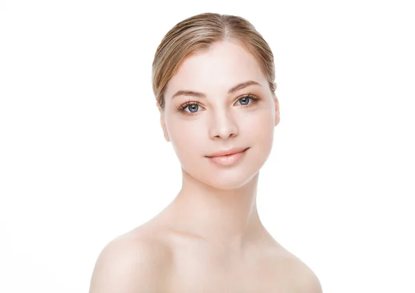 Beauty fashion model with natural makeup skin care — Stock Photo, Image