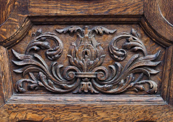 Piastra di decorazione in legno antico con graffi — Foto Stock