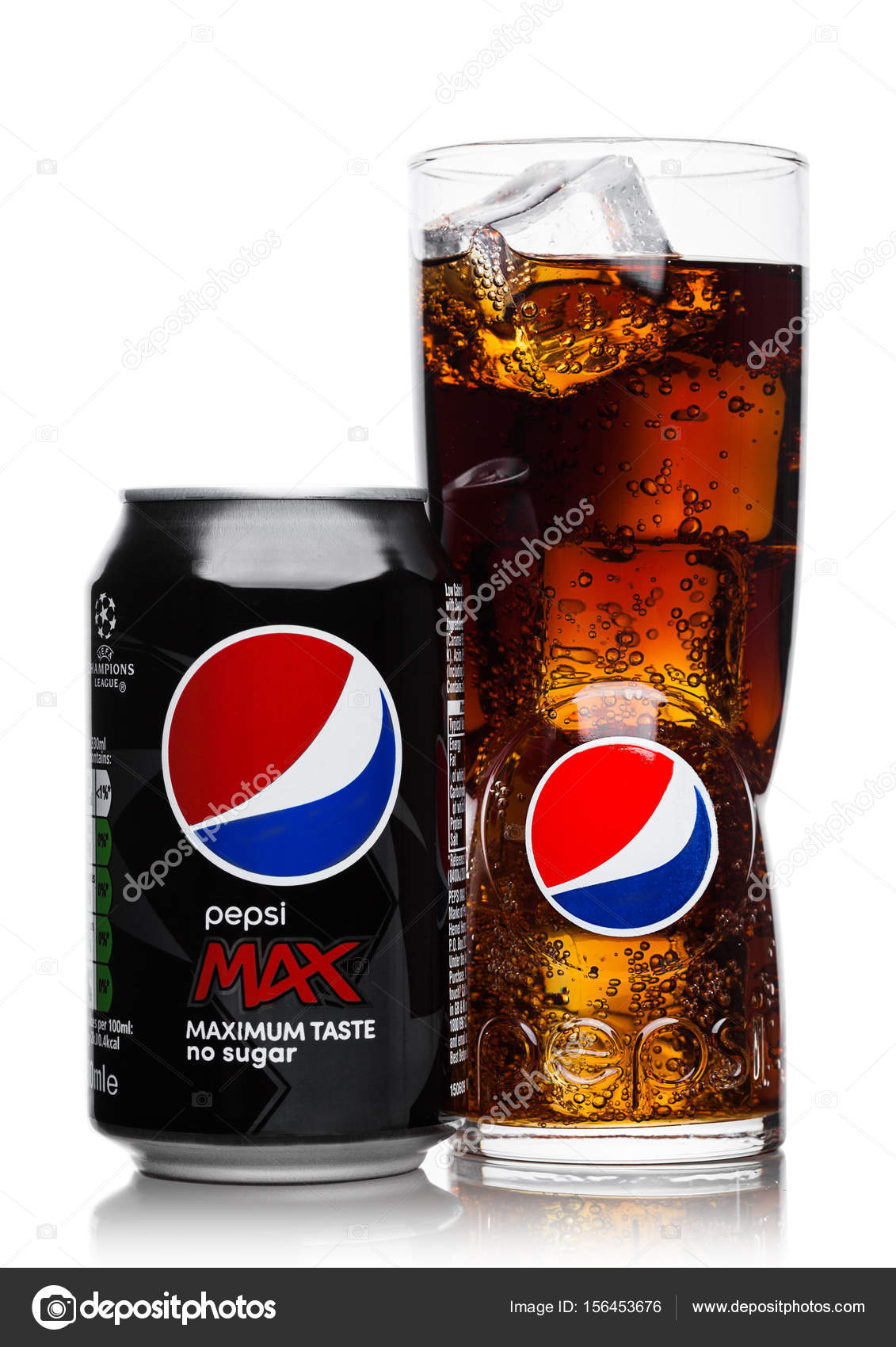 LONDON, UK - JUNE 9, 2017: Aluminium can and glass with ...