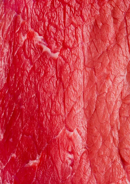 Čerstvé syrové hovězí steak izolované makro — Stock fotografie