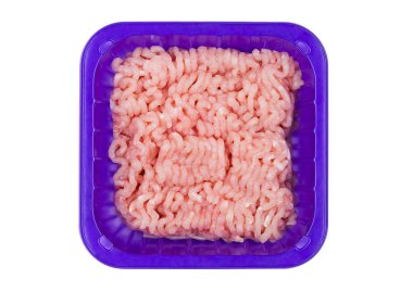 Tavuk ve turckey taze kıyma et plastik tepsi