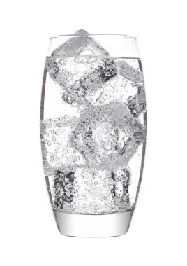 Bardak köpüklü su soda içecek limonata