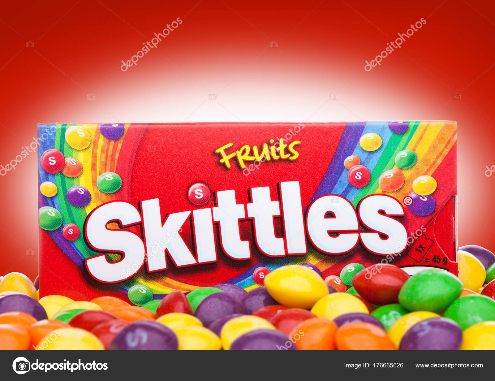 Skittles fruit, skittles rouge