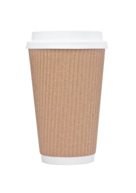 Cappuccino kahve kağıt bardak beyaz paket için