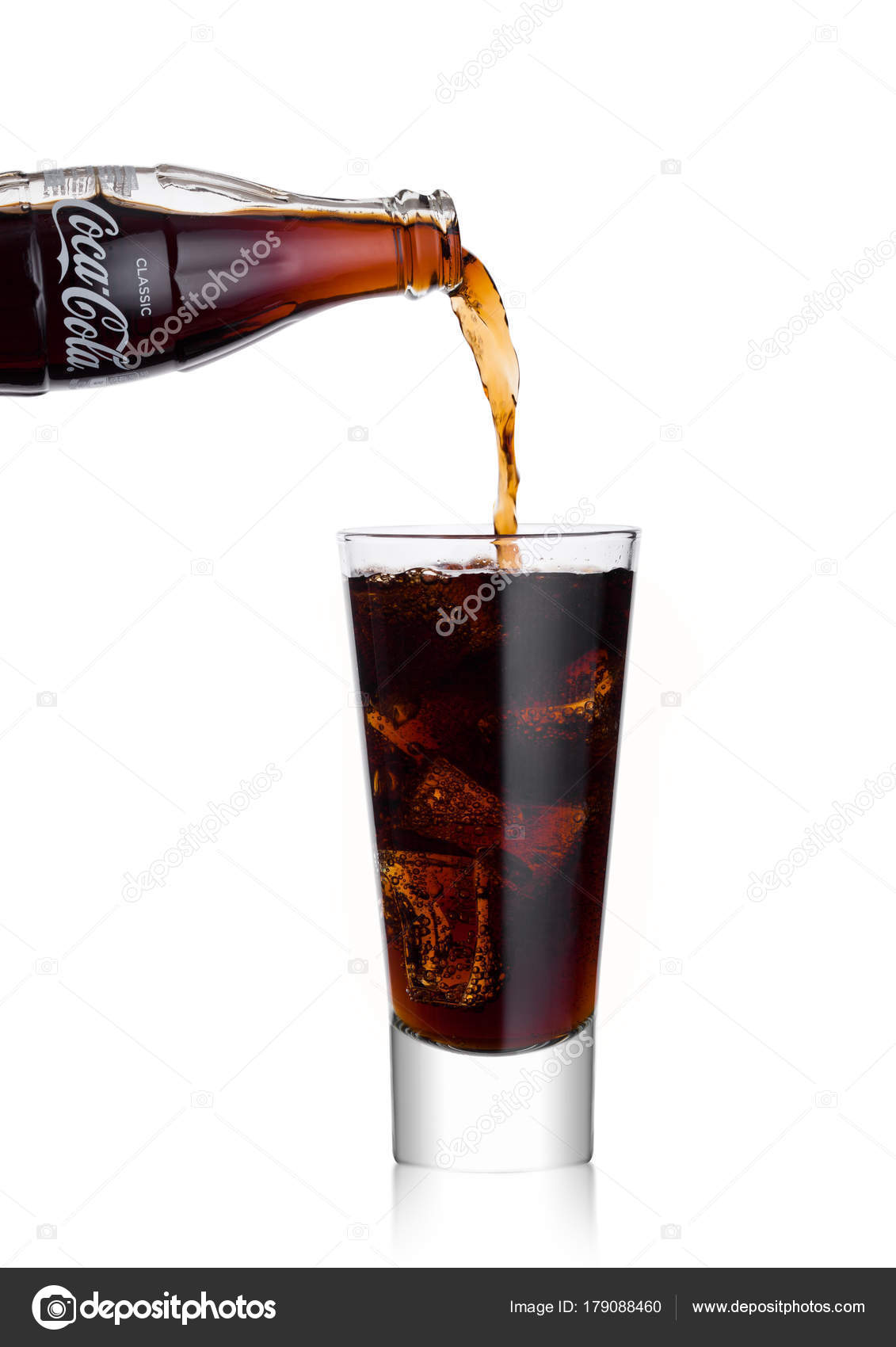 wallpapers Glass Of Coke Photography london uk january 02 2018 pouring coca cola soda drink from bottle to glass on white the drink is produced and manufactured by the coca cola company stock editorial photo c denismart 179088460