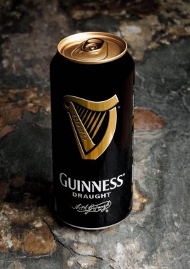 Londra, İngiltere - 20 Ocak, 2018:Aluminium taş Guinness fıçı bira olabilir. Guinness bira Dublin, İrlanda 1759 yılından bu yana üretilen.