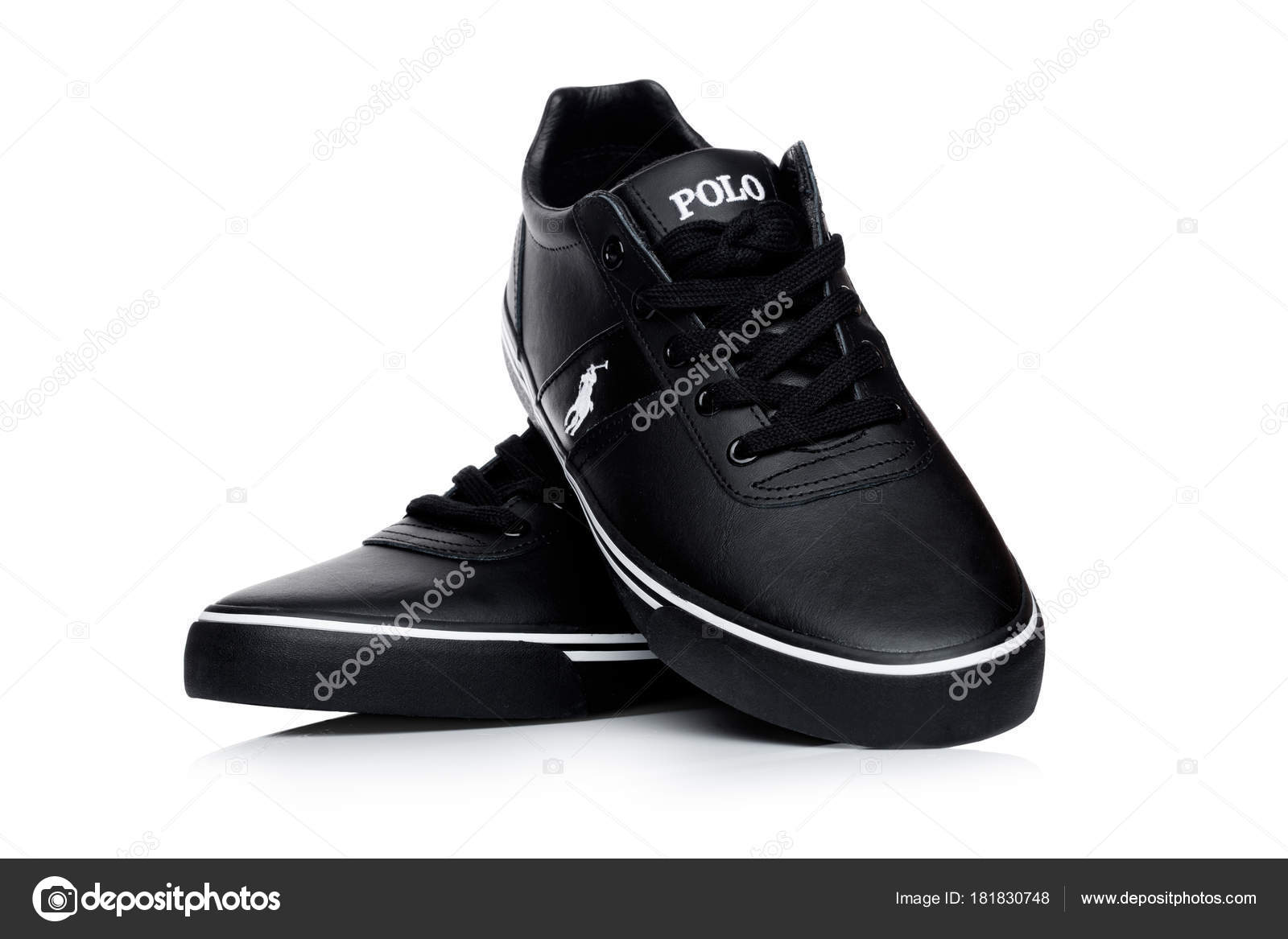 LONDON, UK - JANUARY 24, 2018: Black color Ralph Lauren Polo sport shoes on  white. – Stock Editorial Photo © DenisMArt #181830748