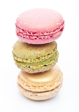 Fransız lüks renkli macarons tatlı kek 