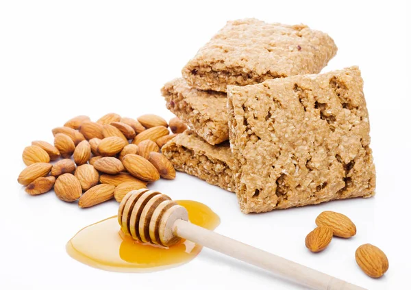 Egészséges bio reggeli gabona keksz mézes — Stock Fotó