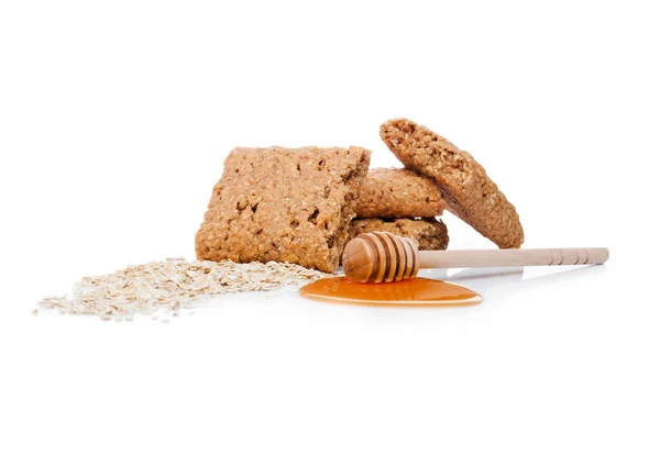 Sani biscotti bio a base di cereali con miele — Foto Stock