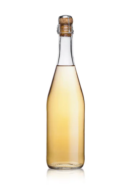 Elegantes Glas gelber Champagner mit Blasen — Stockfoto