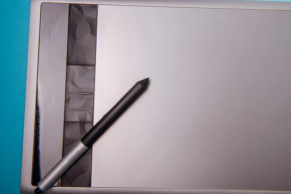 Grafische tablet met pen voor illustratoren en ontwerpers, — Stockfoto