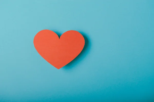 Red paper Valentines Day heart — Stock Photo, Image
