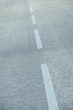Asfalt yol Üstten Görünüm