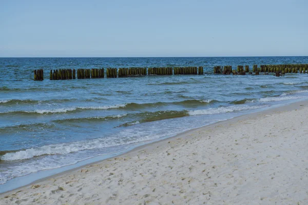 Breakwaters no mar Báltico — Fotografia de Stock