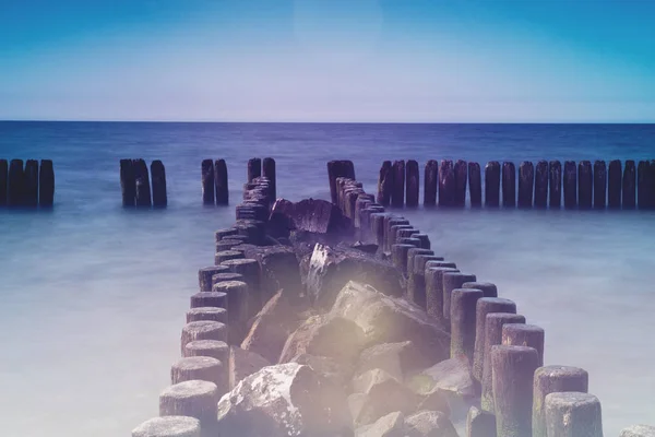 Breakwaters in de Oostzee — Stockfoto