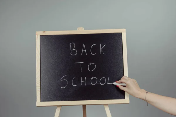 Back to school blackboard, chalkboard.