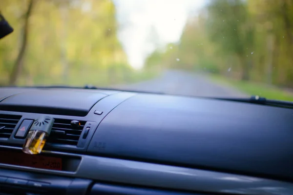 Cruscotto - interno auto, realizzato con maglia sfumata — Foto Stock