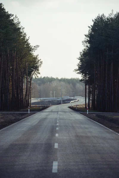 Asfalt yol Üstten Görünüm — Stok fotoğraf