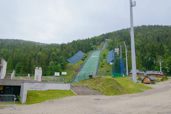 Síugrósánc Nyáron Zakopane Lengyelország — Stock Fotó