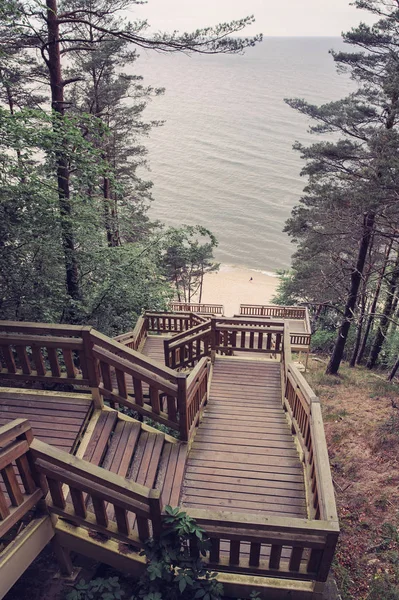 ビーチの木製階段 — ストック写真