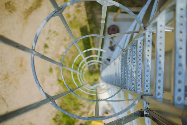 Silo de milho prata — Fotografia de Stock