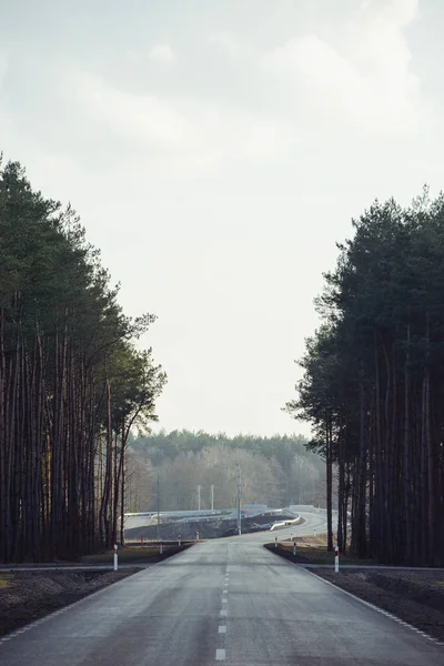 Asfalt road ovanifrån — Stockfoto