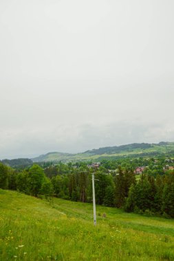 Yaz yatay, kulübeler